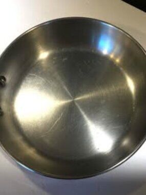 Kitchen Aid Durable Stainless Steel Pan Even Heat Base 10 inches/25 cm diameter